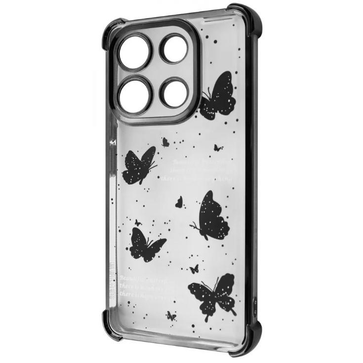 Чохол WAVE Winkie для Xiaomi Redmi Note 13 4G black/butterfly