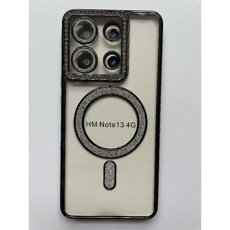 Накладка Diamond Bling MagSafe для  Xiaomi Note 13 4G чорна