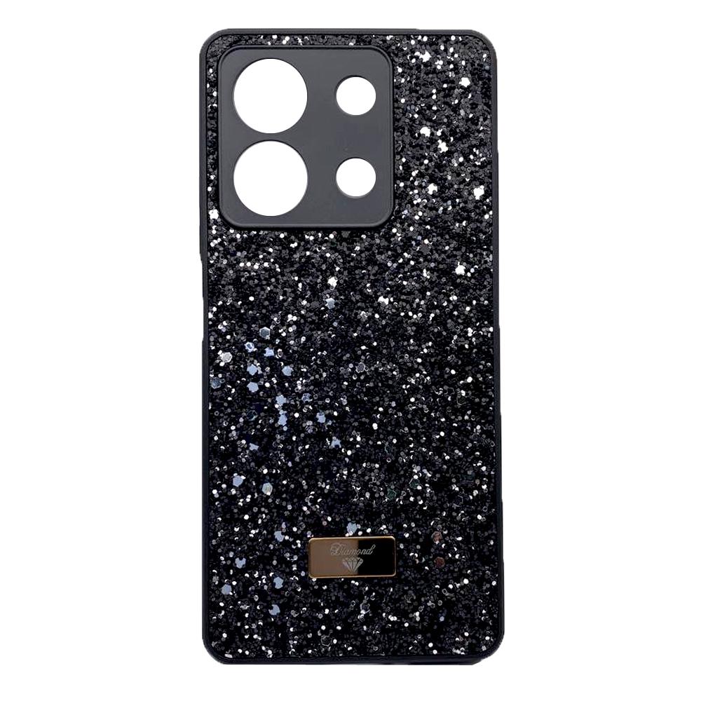 Накладка Bling Grainy Diamond Separate Camera для Xiaomi Redmi Note 13 5G (Чорна)