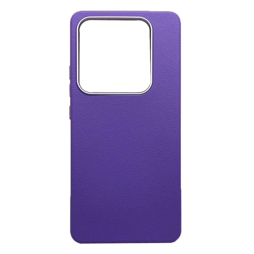 Чохол Leather Case Metal Buttons для Xiaomi Redmi Note 13 Pro 4G / Poco M6 Pro 4G (Light Purple)