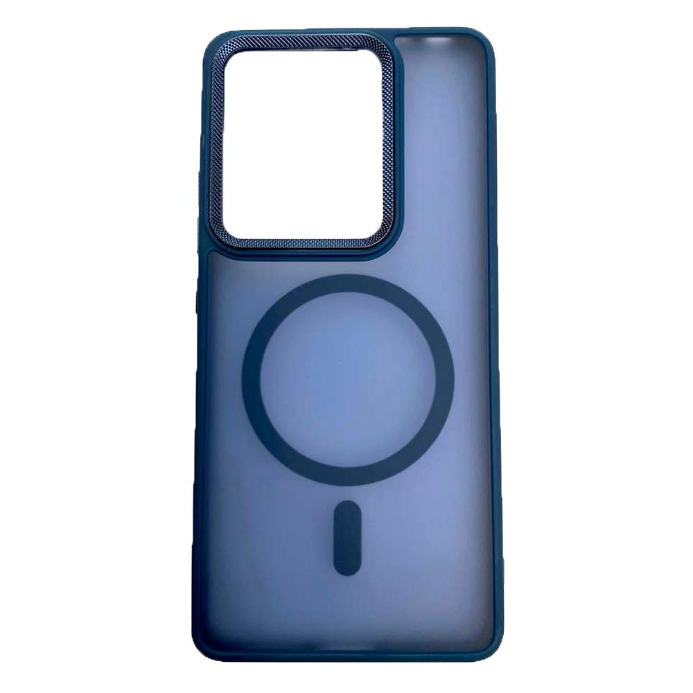 Чохол Matte Corrugated Camera Magnetic для Xiaomi Note 13 Pro 4G / Poco M6 Pro 4G (Blue)