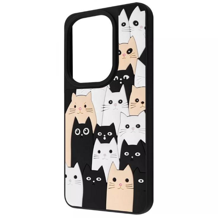 Чохол Doodle Case для Xiaomi Note 13 Pro 4G/Poco M6 Pro 4G/Redmi Note 14s (Cats)