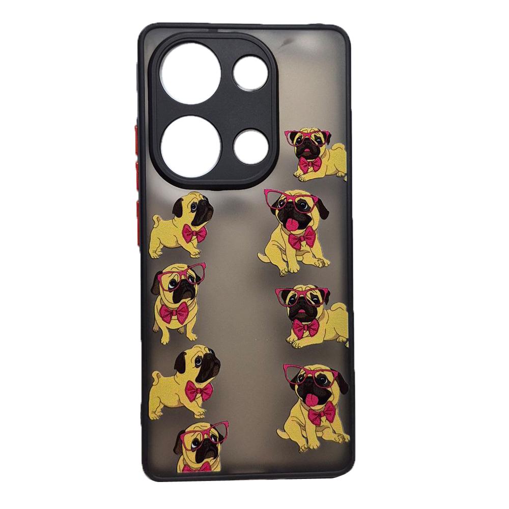 Накладка Totu Gingle Print для Xiaomi Note 13 Pro 4G / Note 14s / Poco M6 Pro 4G Мопс