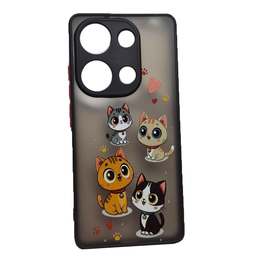 Накладка Totu Gingle Print для Xiaomi Note 13 Pro 4G / Note 14s / Poco M6 Pro 4G Котики