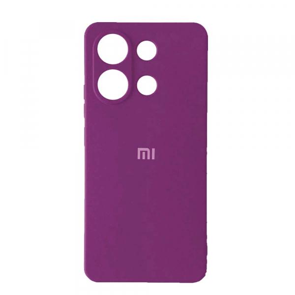 Накладка Silicone Cover Full Protective для Xiaomi Redmi Note 13 Pro 4G Grape