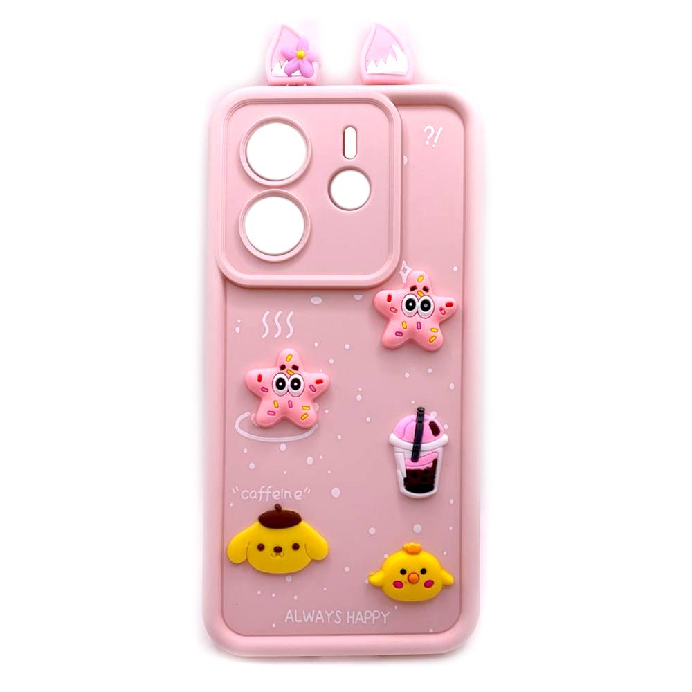 Чохол Pretty Toys with Ears для Xiaomi Note 14 4G (Europe version) (Light pink)
