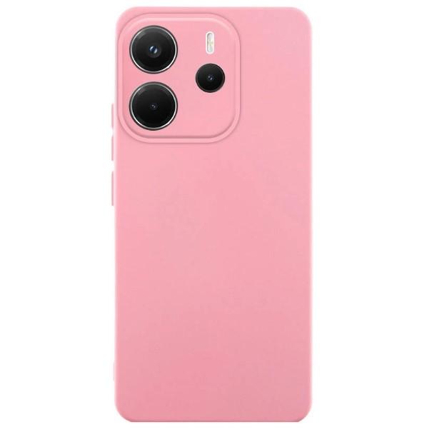 Silicone Case Fibra для Xiaomi Note 14 4G (Europe version)  (Light pink)
