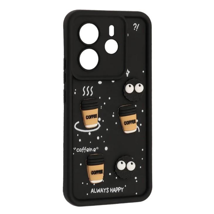 Чохол Pretty Toys для Xiaomi Redmi Note 14 4G (Black/Always Happy)