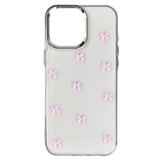 Накладка Shiny Crystal bow для Xiaomi Redmi Note 14S 4G/Note 13 Pro 4G/Poco M6 Pro (Pink)