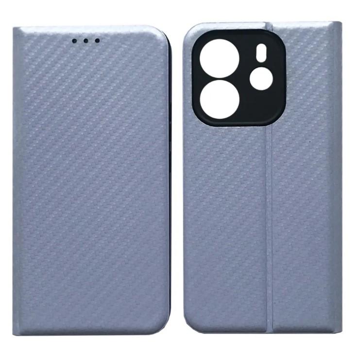 Книжка FLIP COVER Carbon для Xiaomi Redmi Note 14 (4G) (UA/EU) бузкова