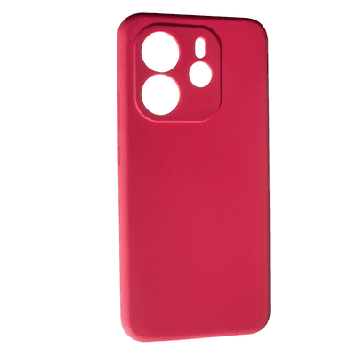 Silicone Case Full Camera no logo для Xiaomi Note 14 4G (Europe version) Rose red