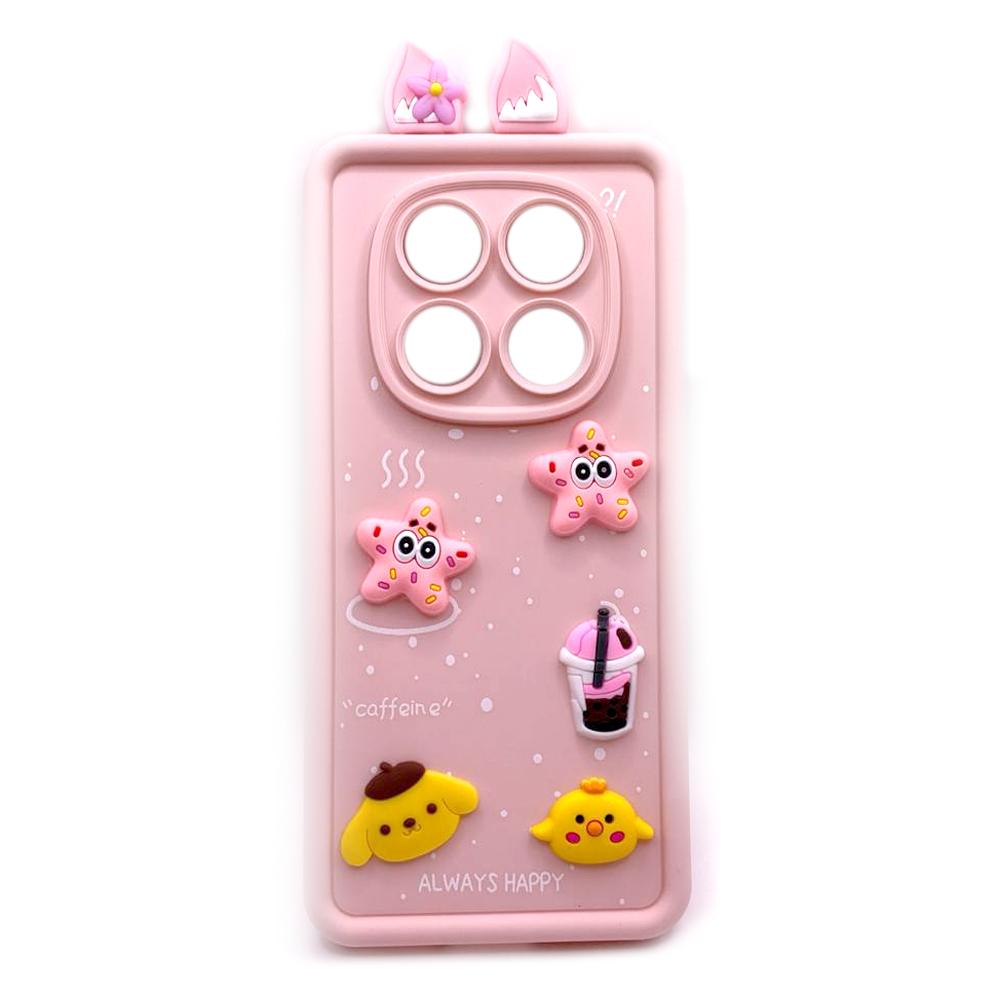 Чохол Pretty Toys with Ears для Xiaomi Note 14 Pro 4G (Light pink)