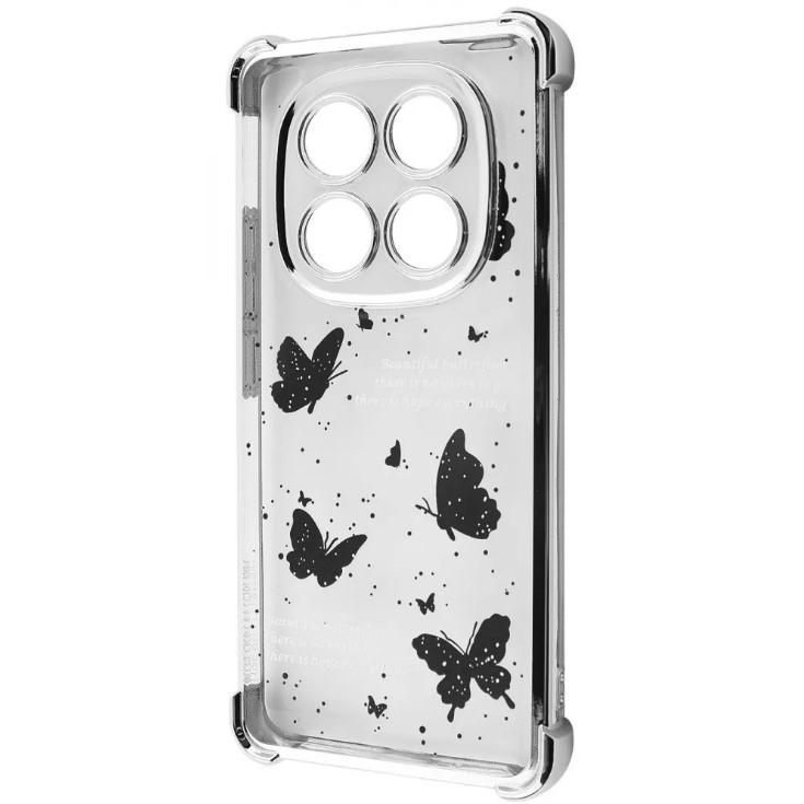 Чохол WAVE Winkie для Xiaomi Redmi Note 14 Pro 4G (European) silver/butterfly