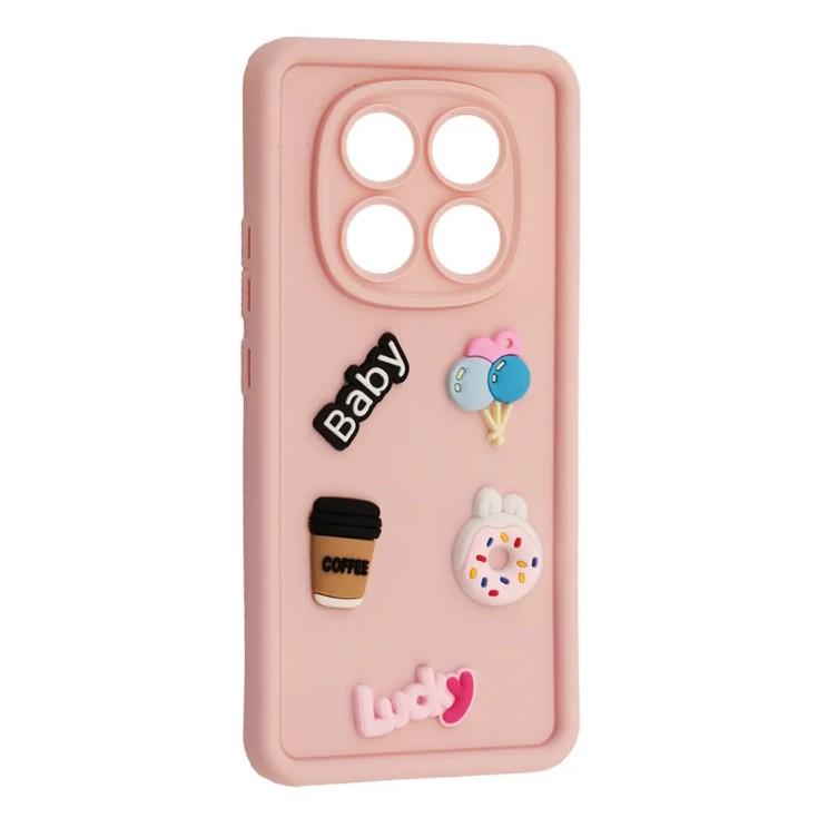Чохол Pretty Toys для Xiaomi Redmi Note 14 Pro 4G (Light pink/Always Happy)