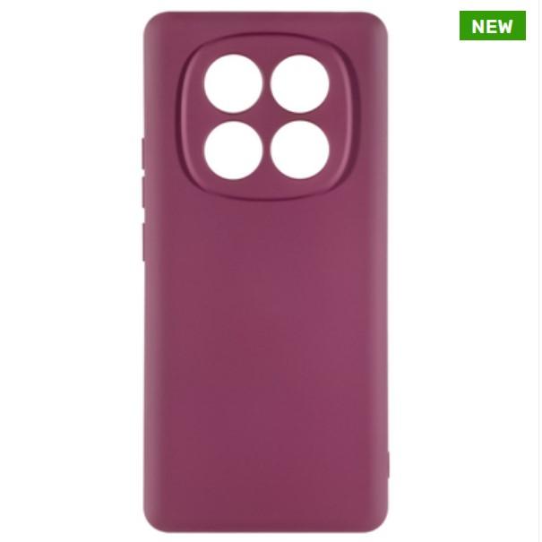 Silicone Case Full Camera no logo для Xiaomi Note 14 Pro 4G Marsala