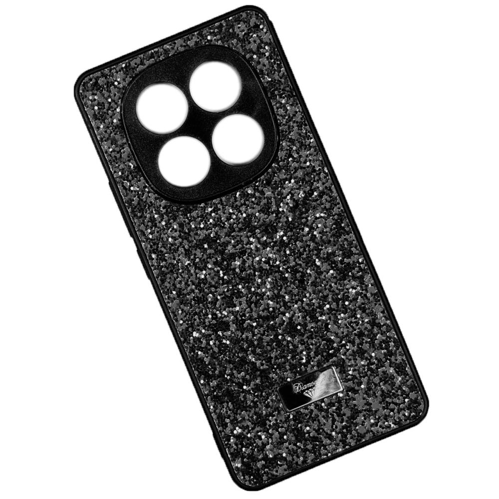 Накладка Bling Grainy Diamond Separate Camera для Xiaomi Redmi Note 14 Pro 5G / Poco X7 (Чорна)