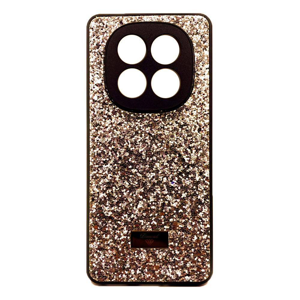 Накладка Bling Grainy Diamond Separate Camera для Xiaomi Redmi Note 14 Pro 5G / Poco X7 (Золота)