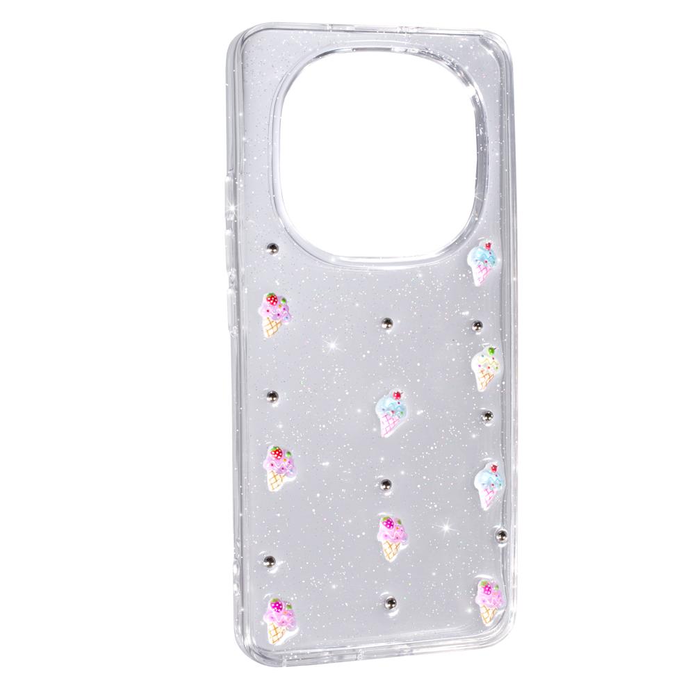 Чохол Shiny Crystal bow для Xiaomi Redmi Note 15 Pro (5G) Ice Cream