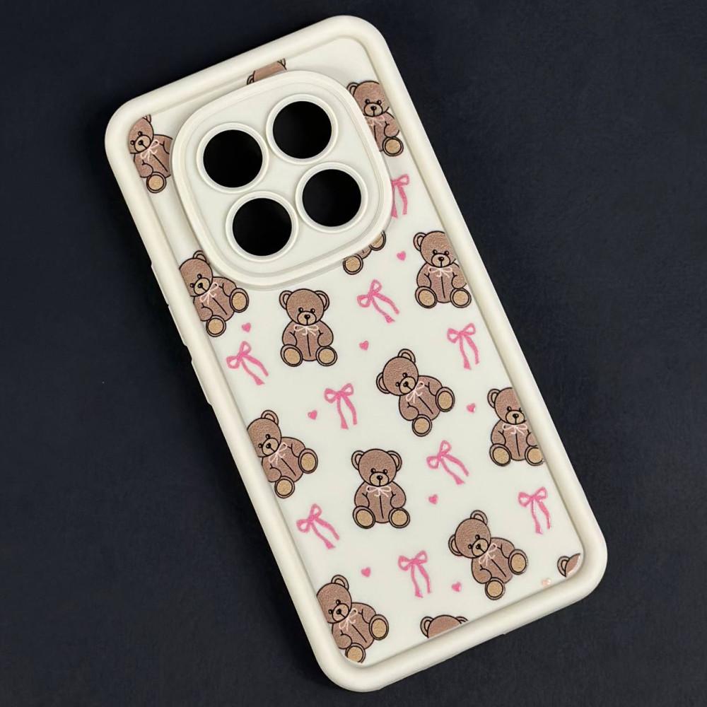 Накладка Shock Sides Resistant для Xiaomi Redmi Note 15 Pro 4G біла з ведмедиками