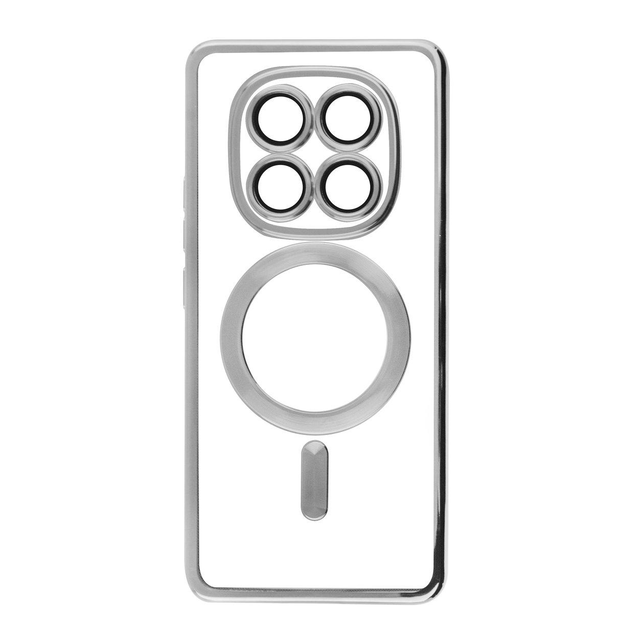 Накладка SHINING Camera MagSafe для Xiaomi Note 15 Pro Plus 5G Silver