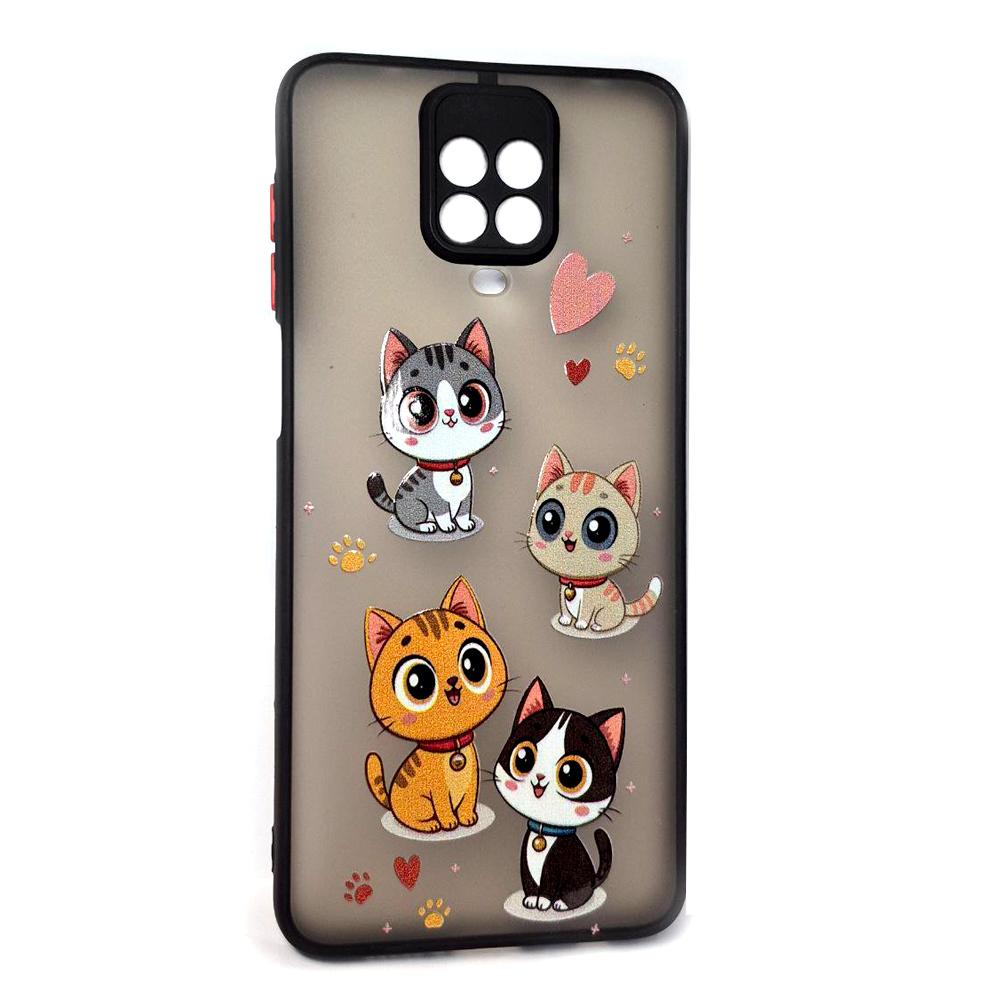 Накладка Totu Gingle Print для Xiaomi Note 9 Pro/Note 9s Котики