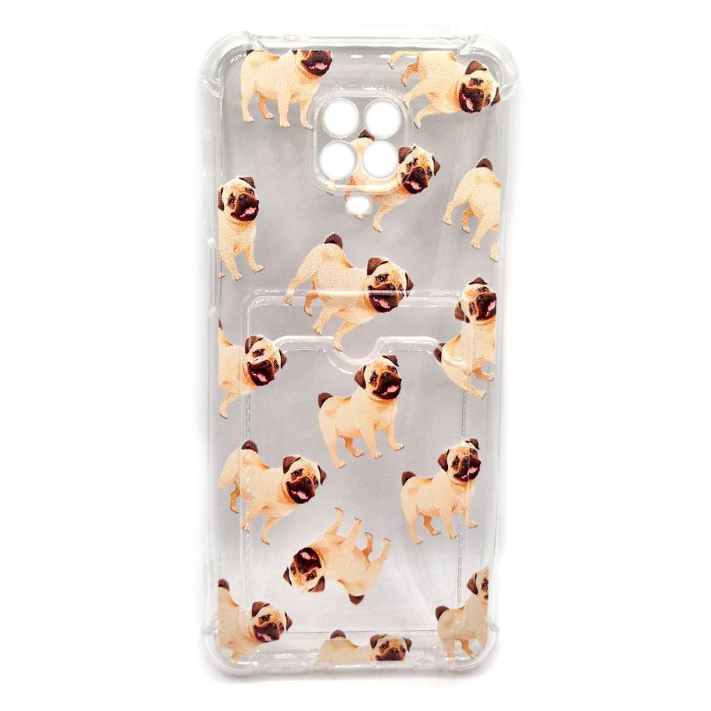 Накладка Space Card Pocket Image для Xiaomi Redmi Note 9s/Note 9 Pro мопс