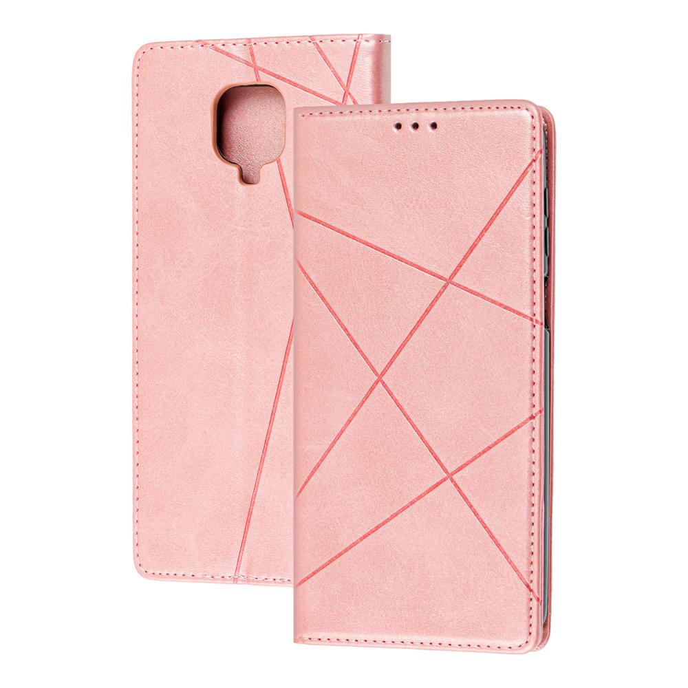 Книжка Business для Xiaomi Redmi Note 9s/Pro/Max рожева
