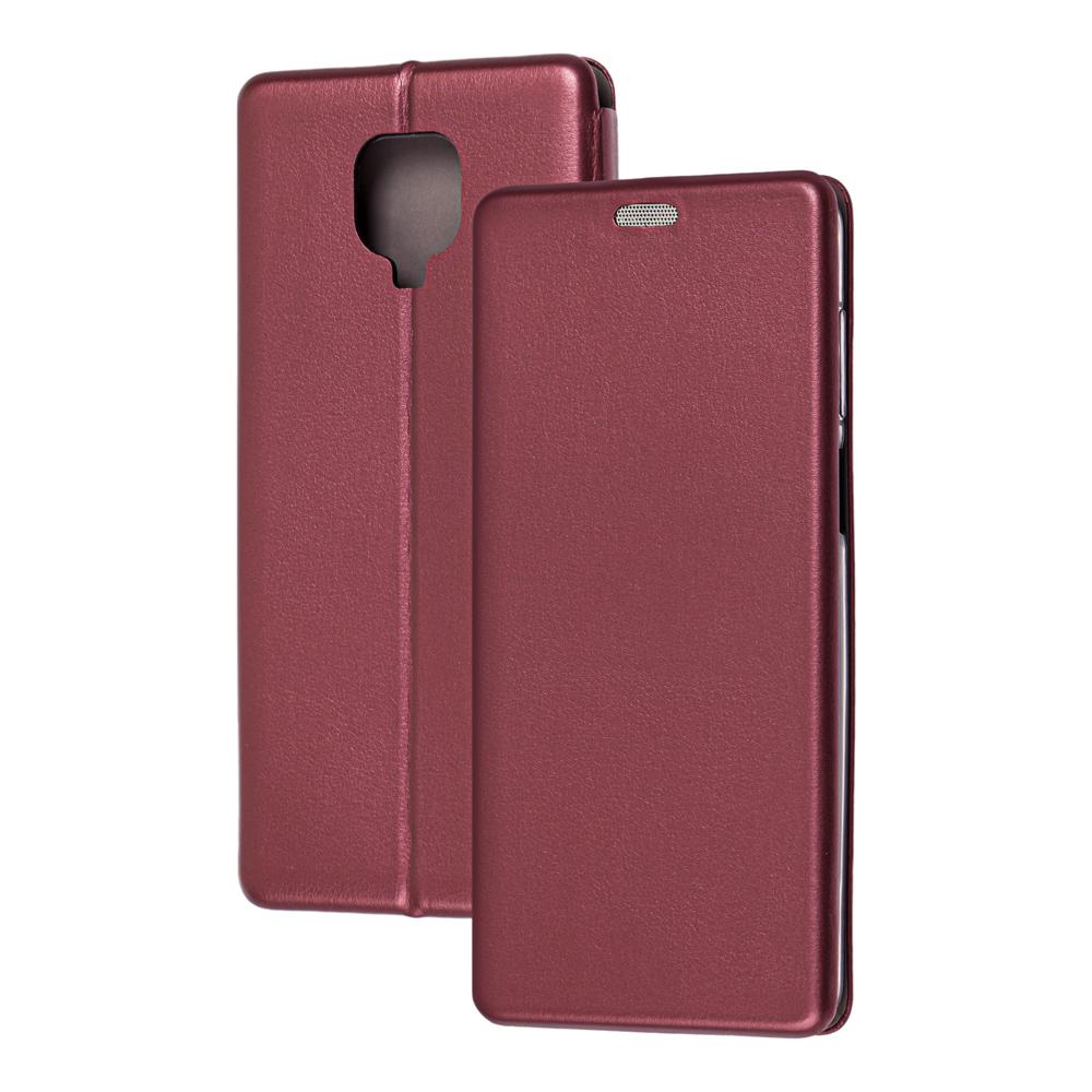 Книжка Premium для Xiaomi Redmi Note 9s / Note 9 Pro / Note 9 Pro Max бордова