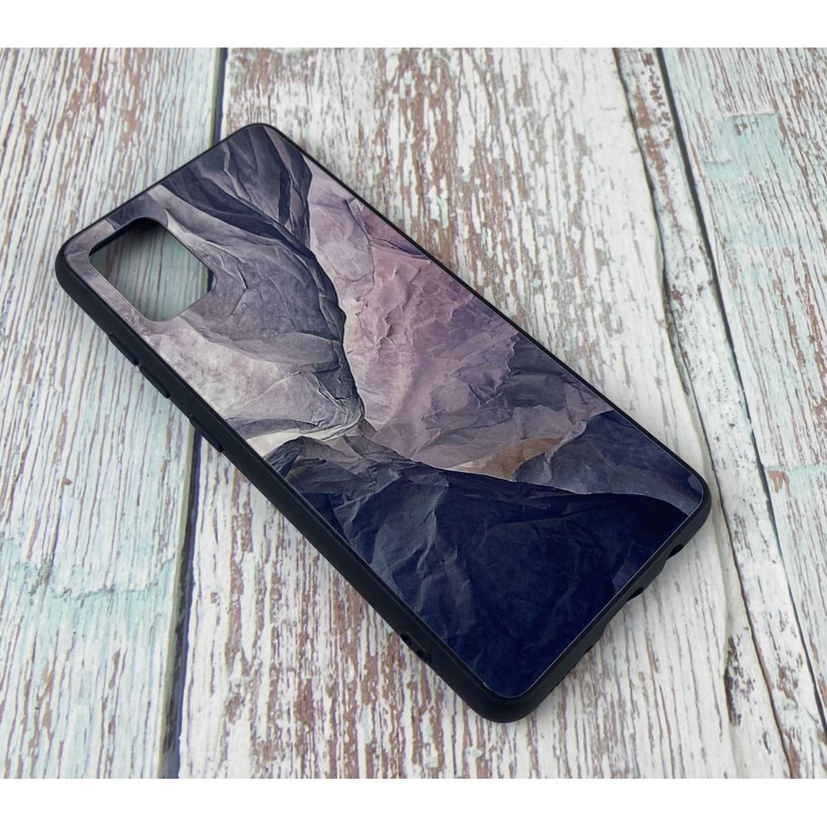 Накладка Marble Glass для Xiaomi Redmi 9T/Poco M3 Violet (4)