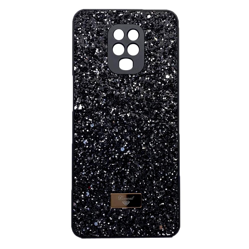 Накладка Bling Grainy Diamond Separate Camera для Xiaomi Redmi Note 9 Pro/Note 9s (Чорна)