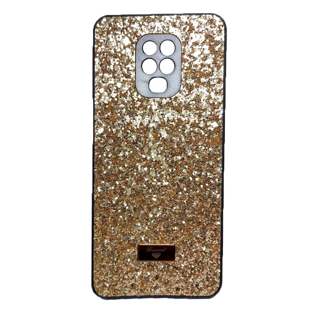 Накладка Bling Grainy Diamond Separate Camera для Xiaomi Redmi Note 9 Pro/Note 9s (Золота)
