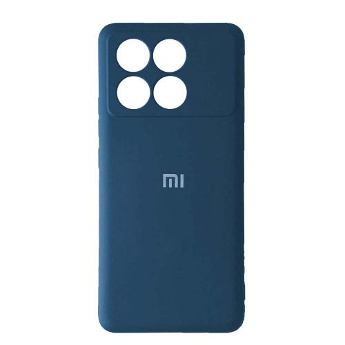 Накладка Silicone Case Full для Xiaomi Poco X6 Pro 5G Dark blue