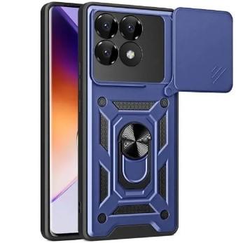 Накладка Totu Gingle Ring для XIAOMI Poco F6 Pro / Redmi K70 / K70 Pro темно-синій