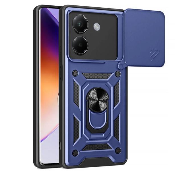 Чохол Ummi Camshield Serge Ring для Xiaomi Poco F7 синій