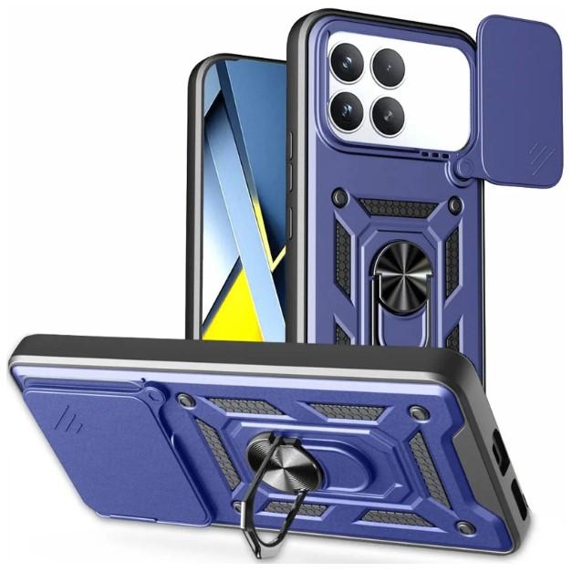 Накладка Camshield Serge Ring for Magnet для Xiaomi Poco F8 Pro (Синя)