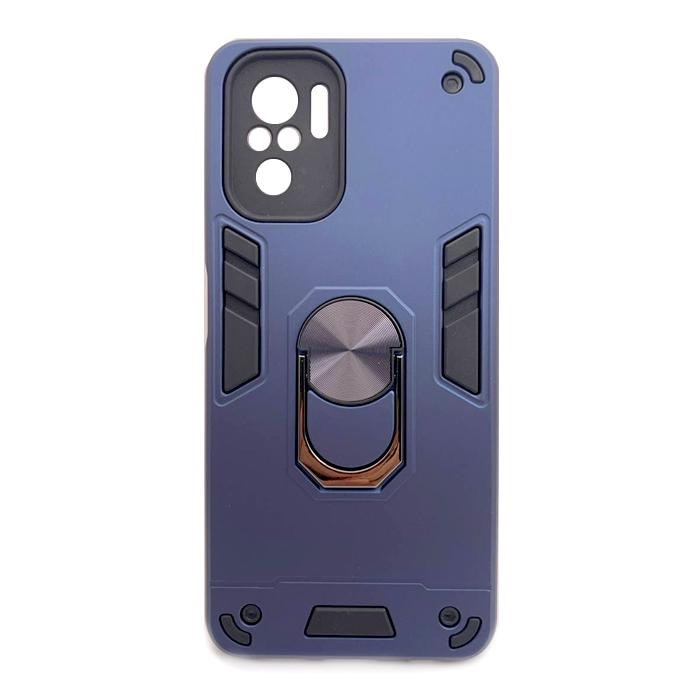 Накладка Armor Magnet Ring case для Xiaomi Note 10 4G/Note 10s/Poco M5s синя