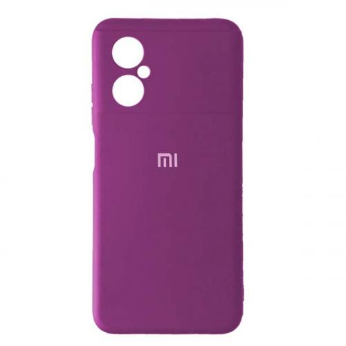 Накладка Full Silicone Case  для Xiaomi Note 11R/Poco M4 5G (Grape)