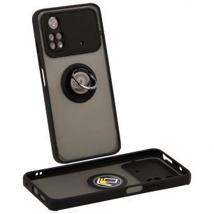 Накладка Totu Gingle Ring для Xiaomi Poco M4 Pro 4G чорна