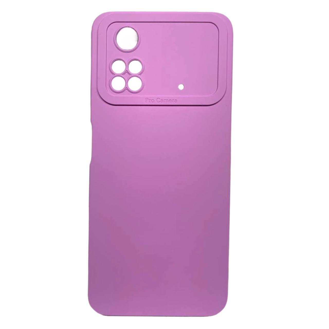 Накладка Color style з мікрофіброю для Xiaomi Poco M4 Pro 4G Purple