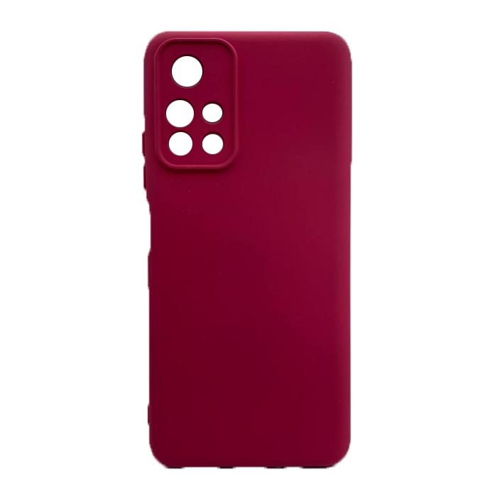 Silicone Cover Full Camera without Logo (A) для Xiaomi Poco M4 Pro 5G  (Marsala)