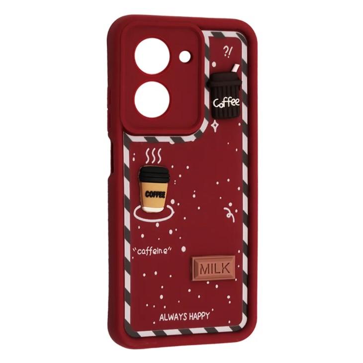 Чохол Pretty Toys для Xiaomi Poco M7 Pro 5G (Milk/Marsala)