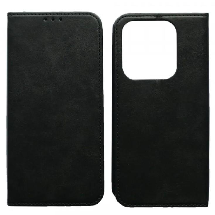 Книжка Black TPU Magnet для Xiaomi Poco M7 Pro 5G чорна