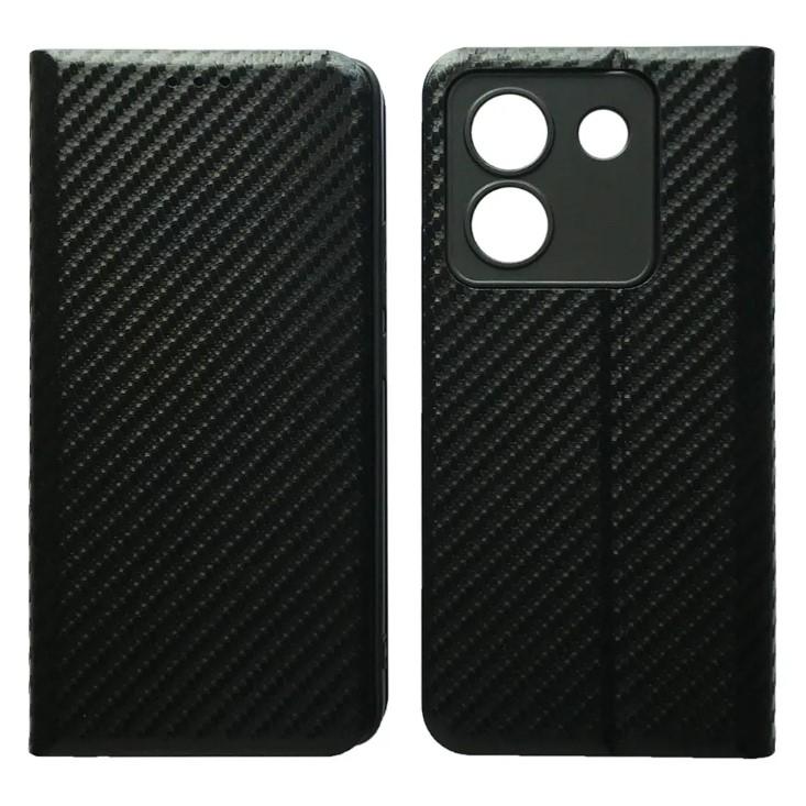 Книжка Carbon для Xiaomi Poco M7 Pro 5G  чорна