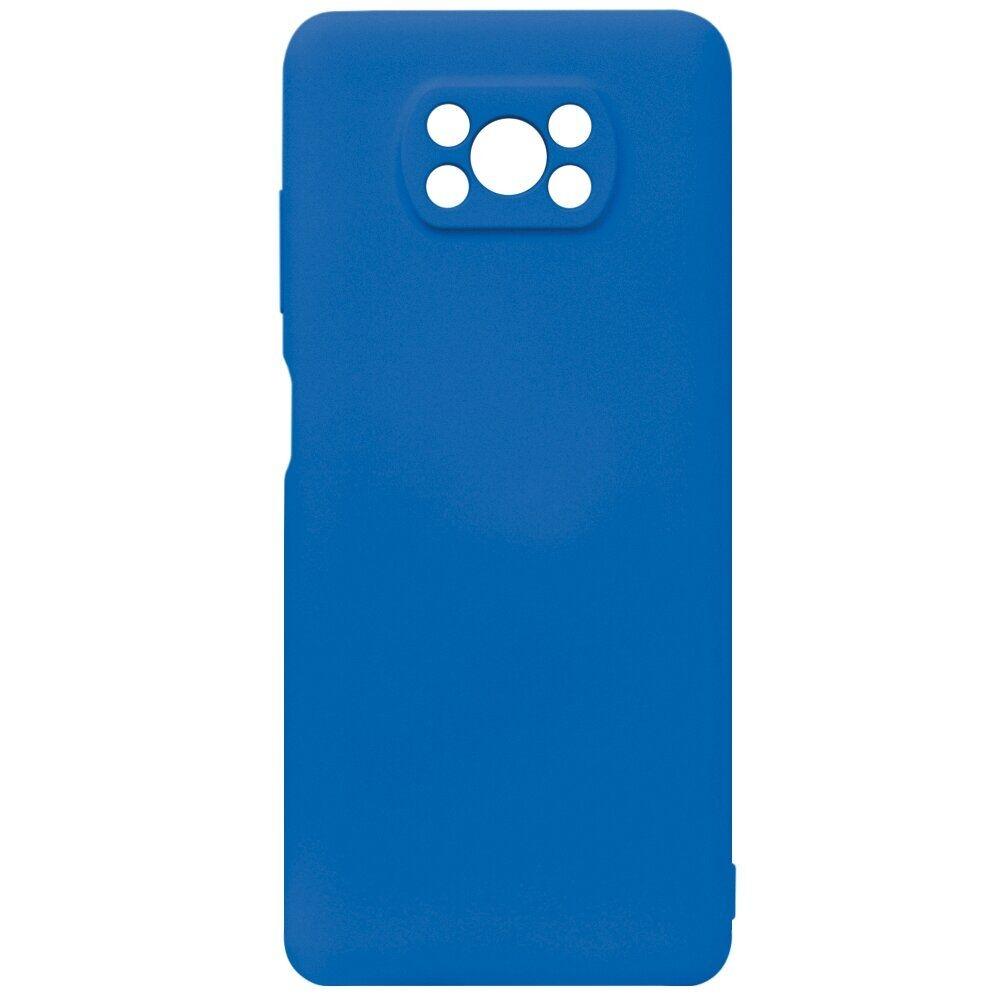 Silicone Cover Full Camera without Logo (A) для Xiaomi Poco X3/X3 Pro Blue