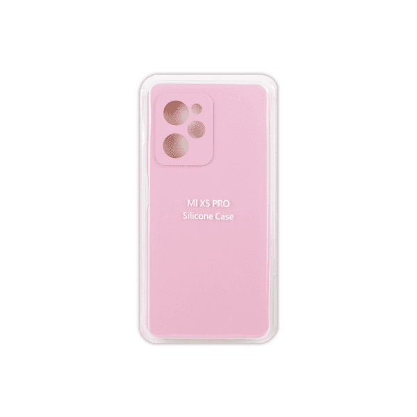 Silicone Case Full Protective No Logo для Xiaomi Poco X5 Pro (Rose Pink)