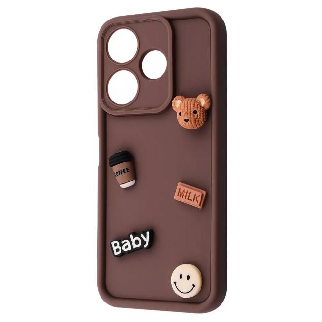 Чохол Pretty Toys для Xiaomi Redmi 13 4G/Poco M6 4G/Note 13R (Brown/bear)