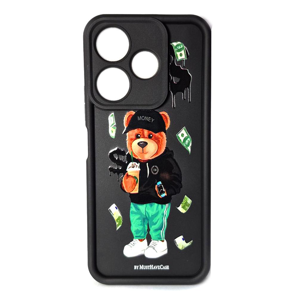 Накладка Shock Sides Resistant для Xiaomi Redmi 13 Black/bear money