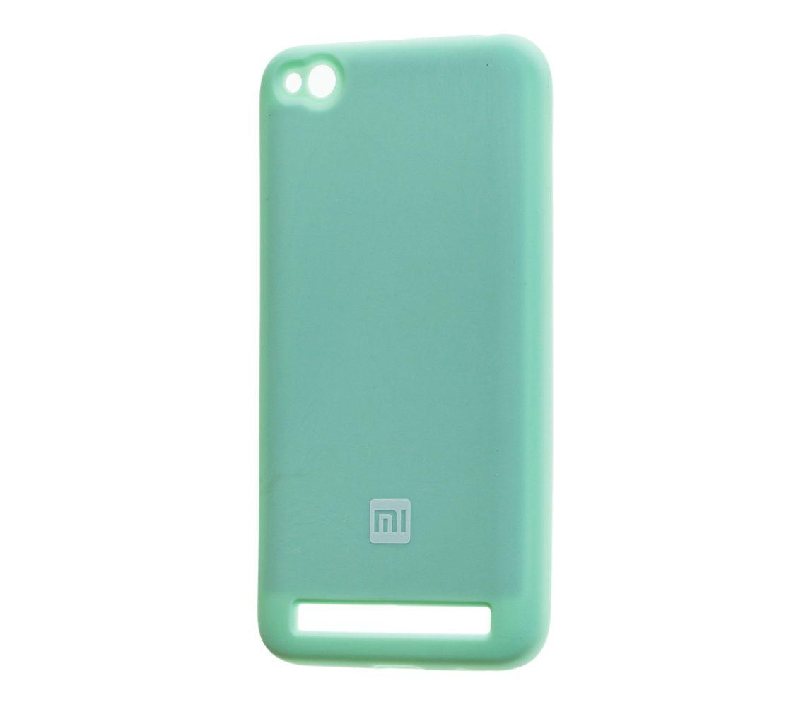 Накладка Silicone Cover с микро фиброй Xiaomi Redmi 5A мятный