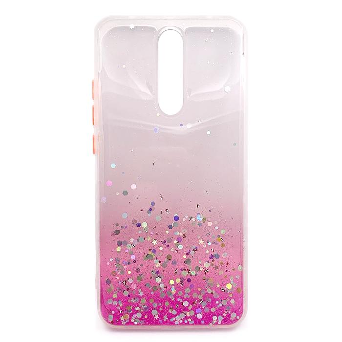 Накладка Glitter Bling Sequins для Xiaomi Redmi 8 (pink)