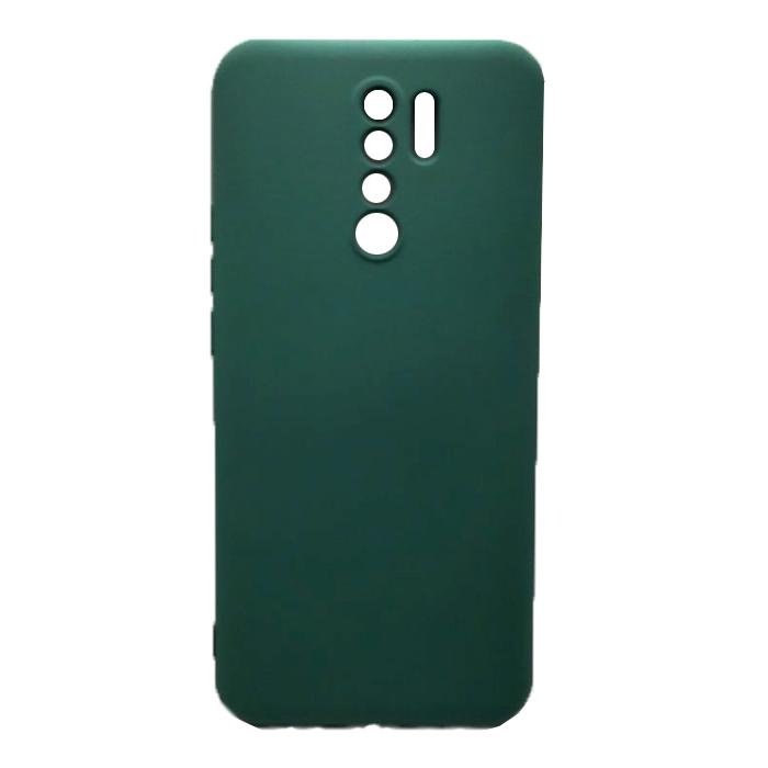 Накладка Silicone Case Full Camera для Xiaomi Redmi Note 8 Pro зелена